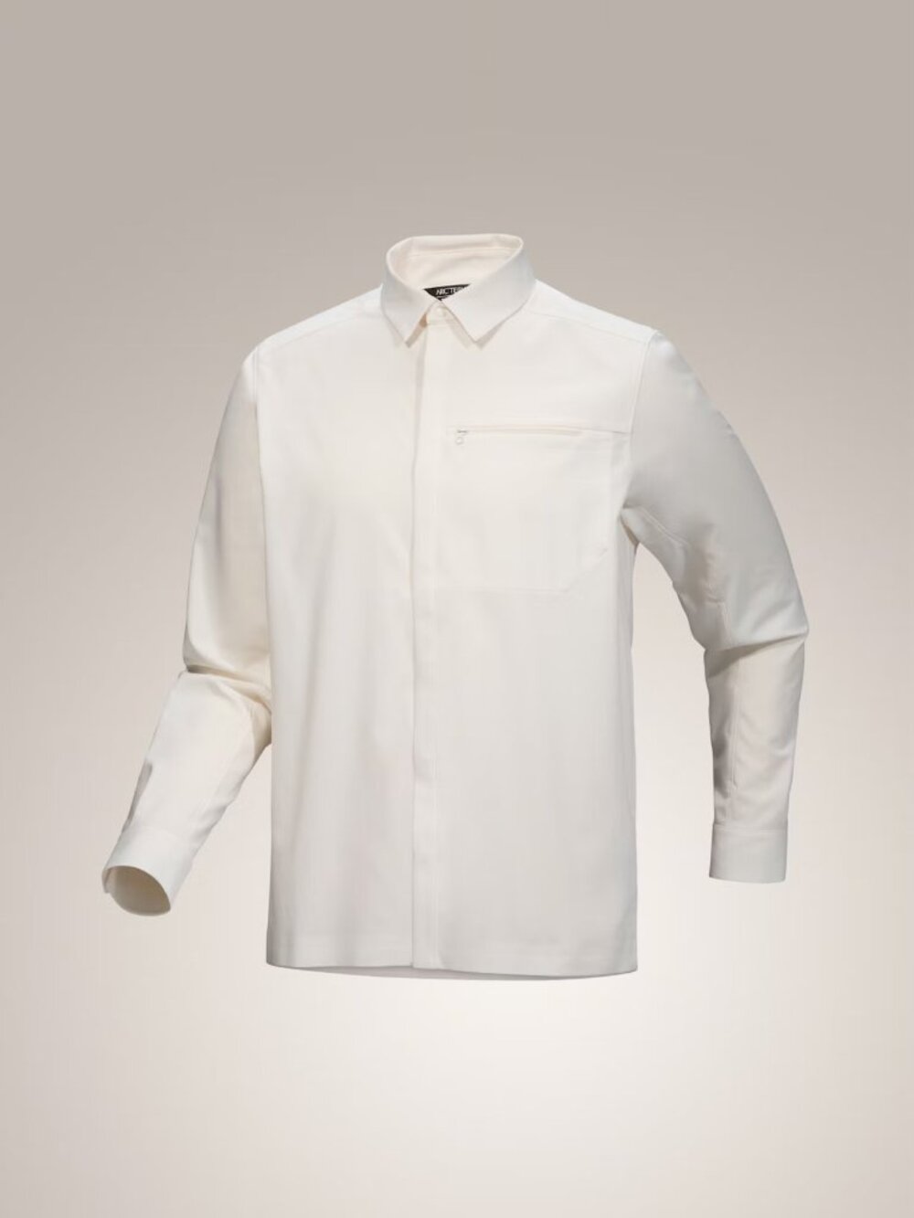 Arc'teryx Skyline LS Shirt Men's L White Melange Travel Shirt